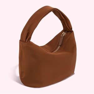 Stoney Clover Lane Round Handle Purse in Chocolate Brown